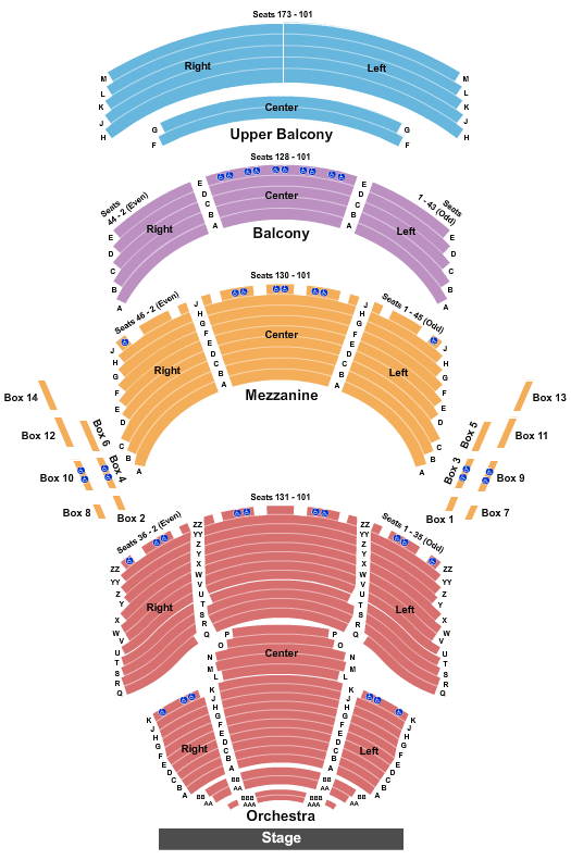 Dr. Phillips Center Mamma Mia! Seating Chart
